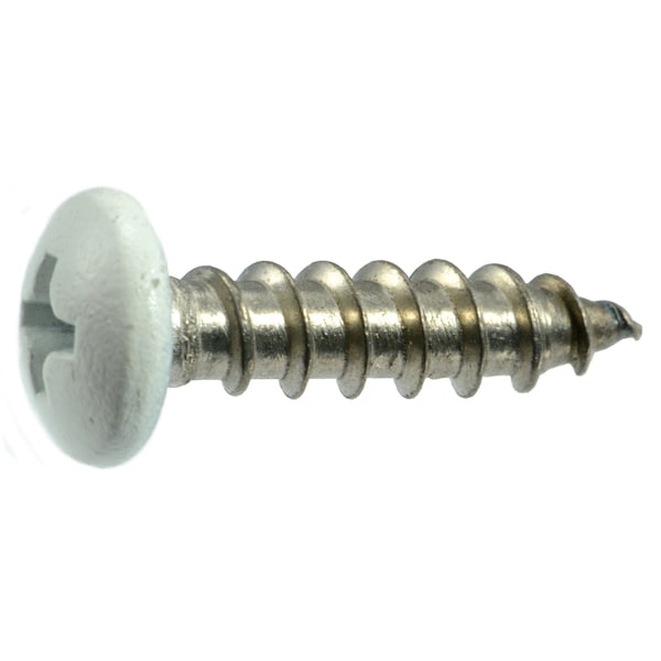 Midwest Fastener Sheet Metal Screw, #10 x 3/4 in, Painted 18-8 Stainless Steel Pan Head Phillips Drive, 100 PK 09083 - main